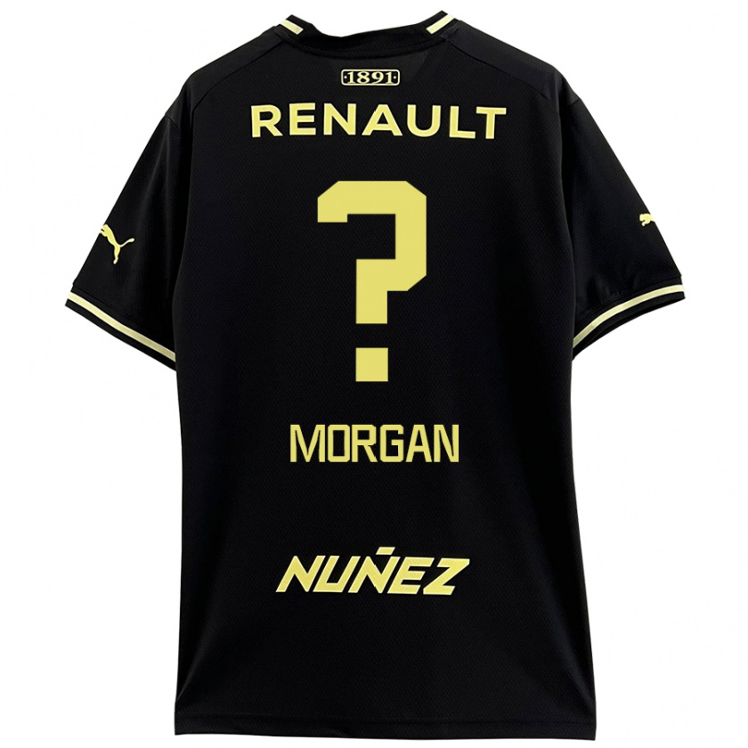 Kandiny Enfant Maillot Kevin Morgan #0 Noir Jaune Tenues Extérieur 2024/25 T-Shirt