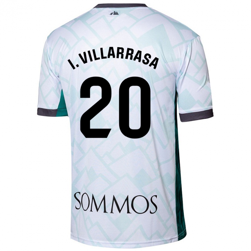 Kandiny Enfant Maillot Ignasi Vilarrasa #20 Blanc Vert Tenues Extérieur 2024/25 T-Shirt