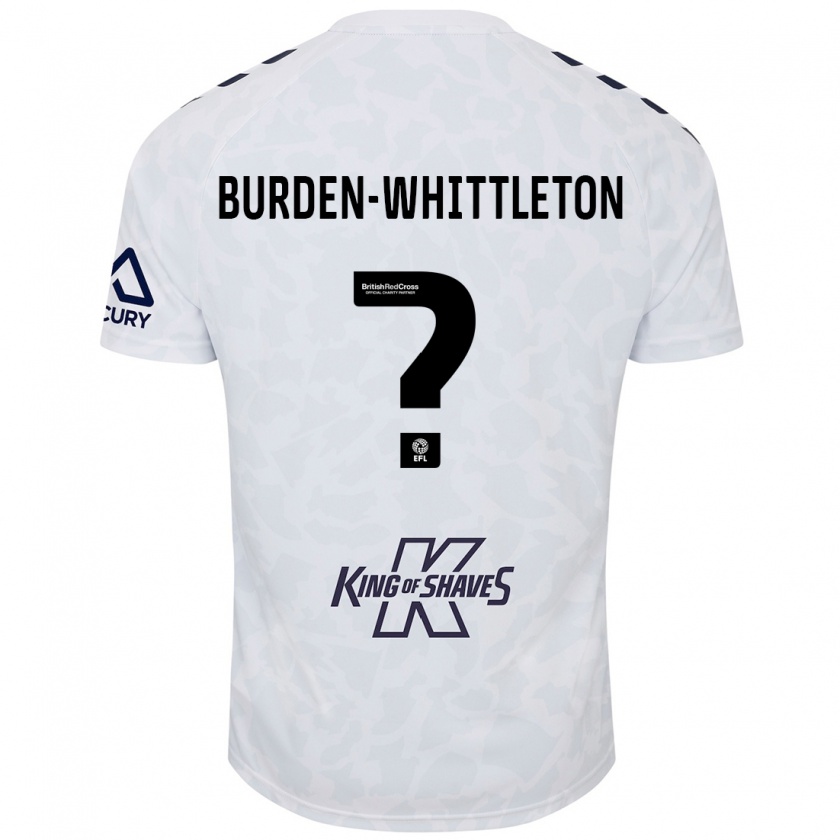 Kandiny Enfant Maillot Charlie Burden-Whittleton #0 Blanc Tenues Extérieur 2024/25 T-Shirt