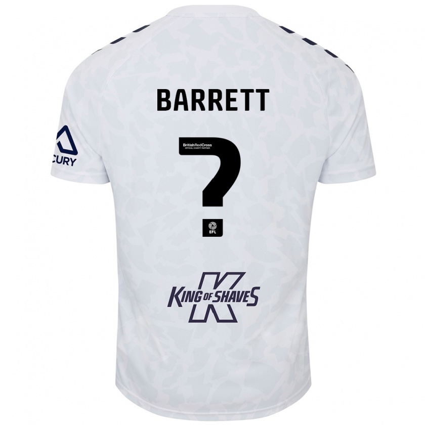 Kandiny Enfant Maillot Marlow Barrett #0 Blanc Tenues Extérieur 2024/25 T-Shirt