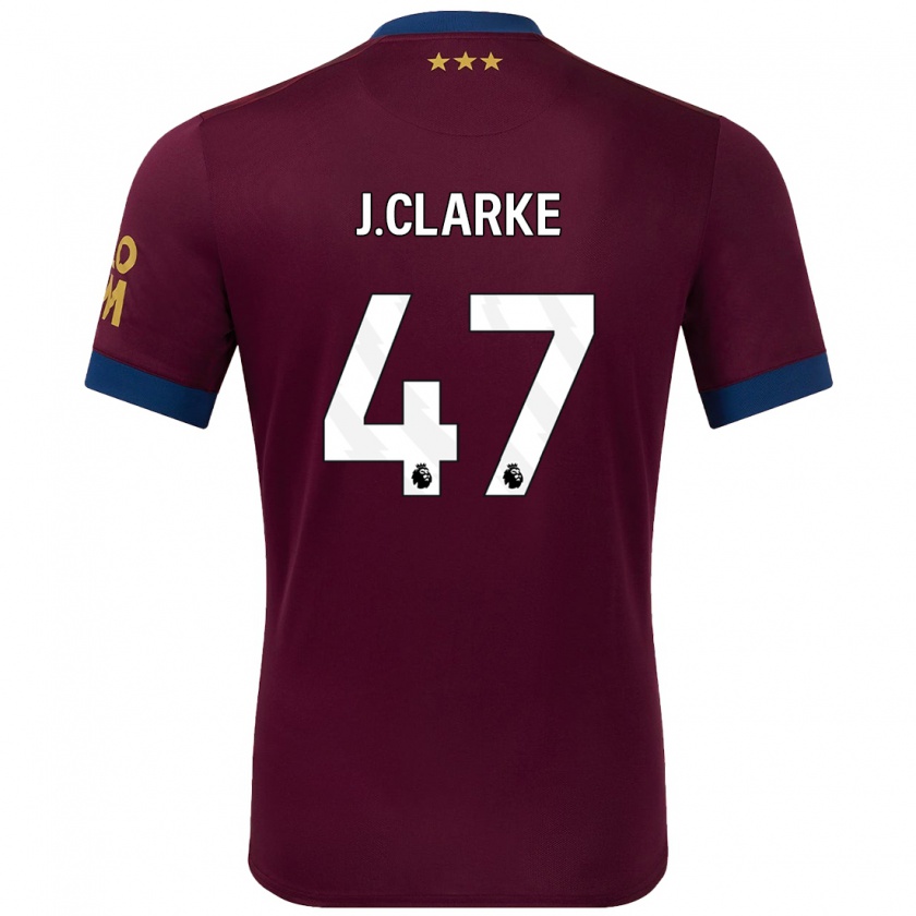 Kandiny Enfant Maillot Jack Clarke #47 Marron Tenues Extérieur 2024/25 T-Shirt