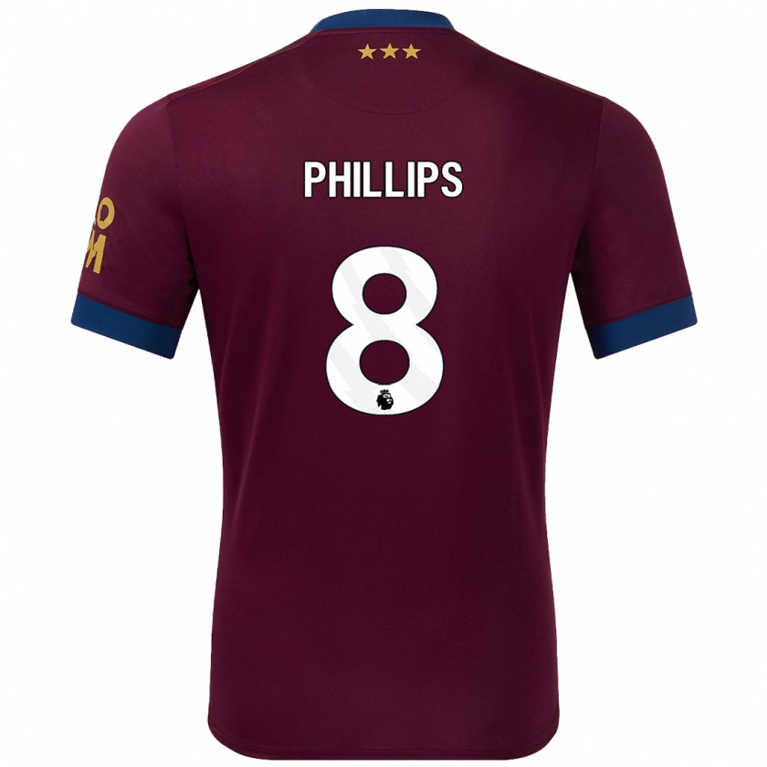 Kandiny Enfant Maillot Kalvin Phillips #8 Marron Tenues Extérieur 2024/25 T-Shirt