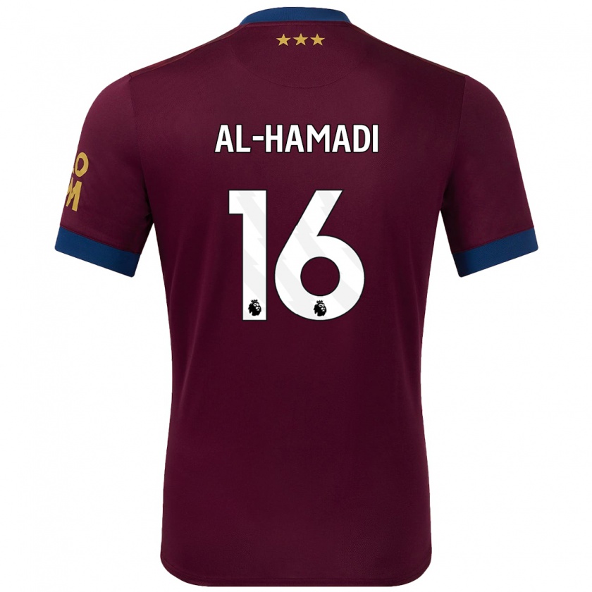 Kandiny Enfant Maillot Ali Al-Hamadi #16 Marron Tenues Extérieur 2024/25 T-Shirt