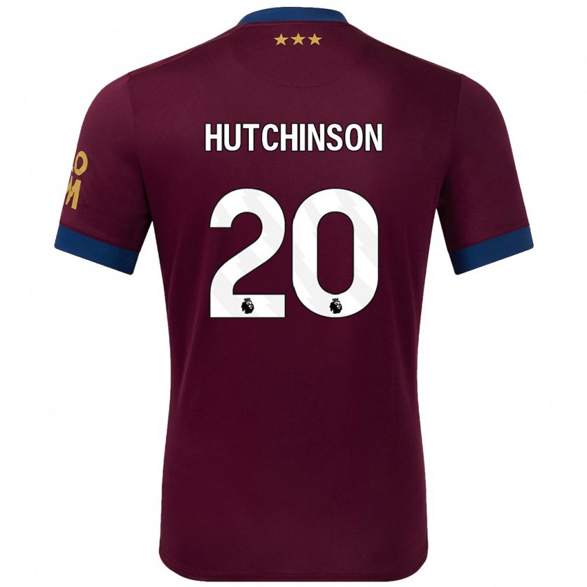 Kandiny Enfant Maillot Omari Hutchinson #20 Marron Tenues Extérieur 2024/25 T-Shirt