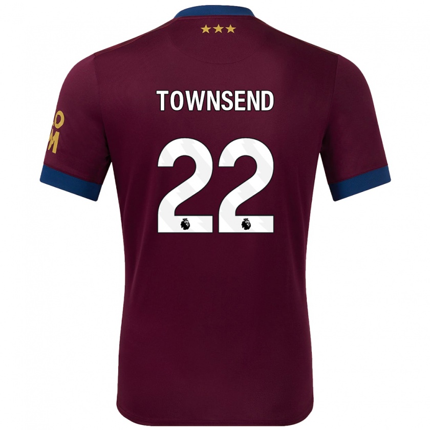 Kandiny Enfant Maillot Conor Townsend #22 Marron Tenues Extérieur 2024/25 T-Shirt