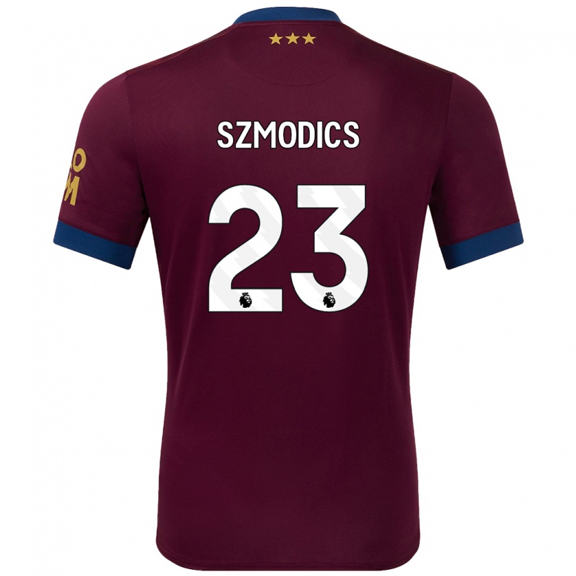 Kandiny Enfant Maillot Sammie Szmodics #23 Marron Tenues Extérieur 2024/25 T-Shirt