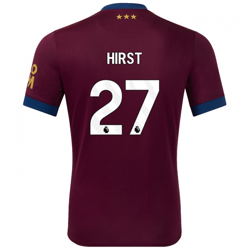 Kandiny Enfant Maillot George Hirst #27 Marron Tenues Extérieur 2024/25 T-Shirt