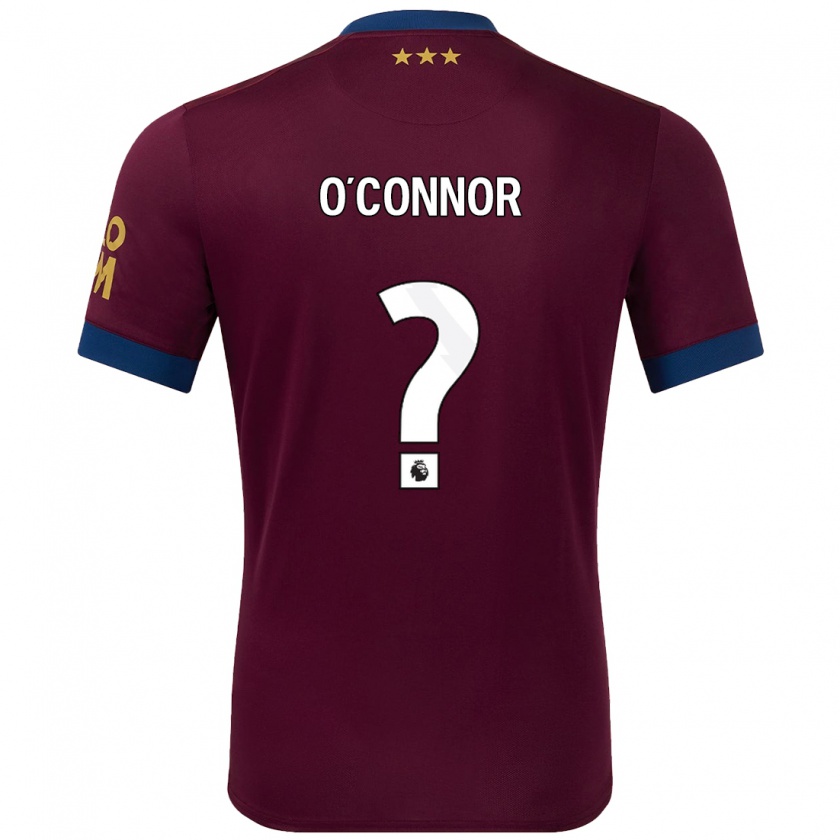 Kandiny Enfant Maillot Daniel O'connor #0 Marron Tenues Extérieur 2024/25 T-Shirt