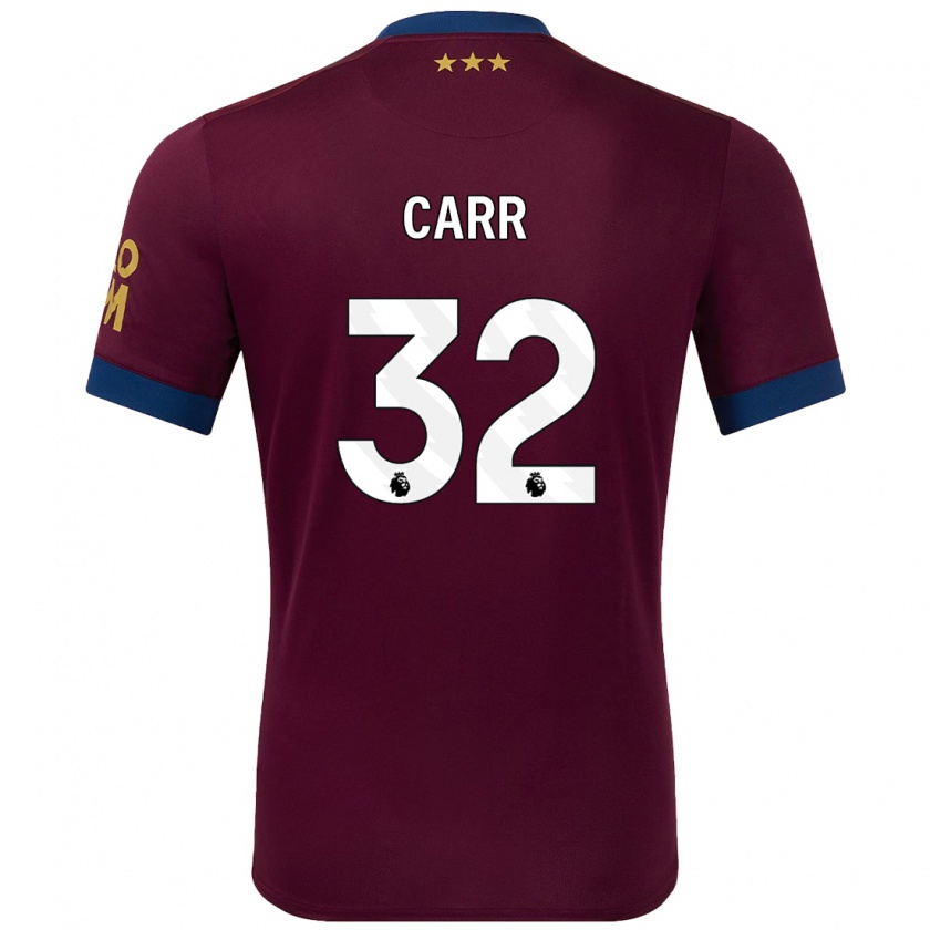 Kandiny Enfant Maillot Ryan Carr #32 Marron Tenues Extérieur 2024/25 T-Shirt