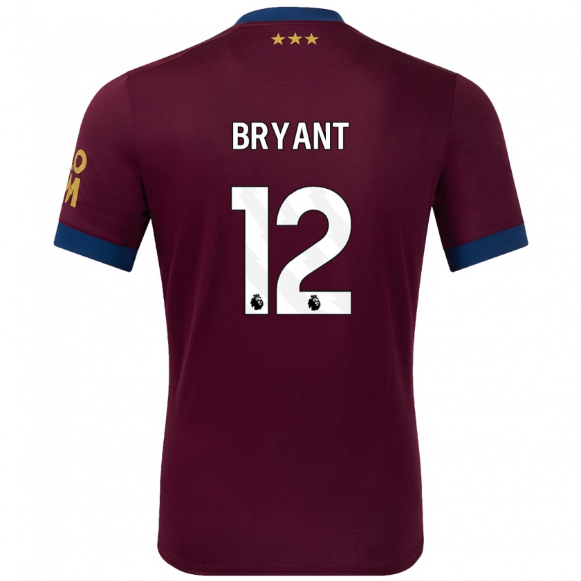 Kandiny Enfant Maillot Issy Bryant #12 Marron Tenues Extérieur 2024/25 T-Shirt