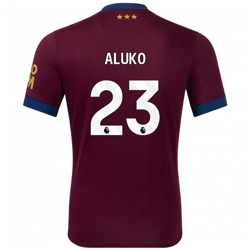 Kandiny Enfant Maillot Sone Aluko #23 Marron Tenues Extérieur 2024/25 T-Shirt