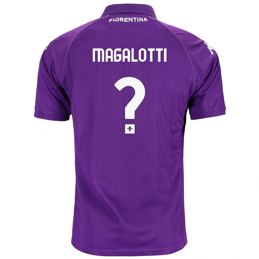 Kandiny Homme Maillot Mattia Magalotti #0 Violet Tenues Domicile 2024/25 T-Shirt