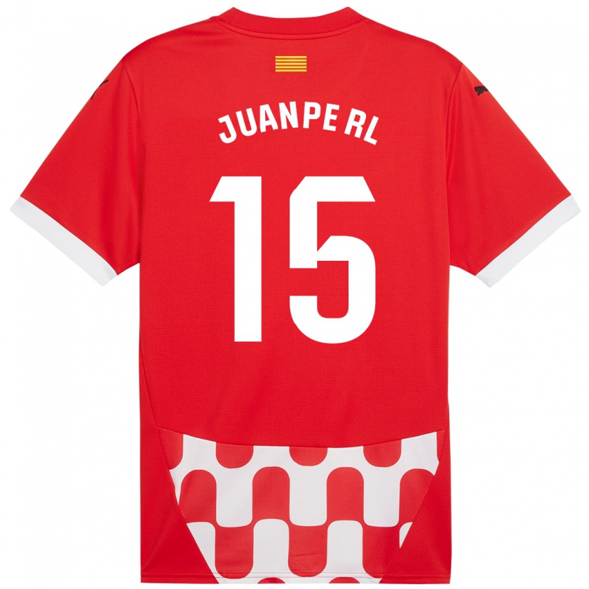 Kandiny Homme Maillot Juanpe #15 Rouge Blanc Tenues Domicile 2024/25 T-Shirt