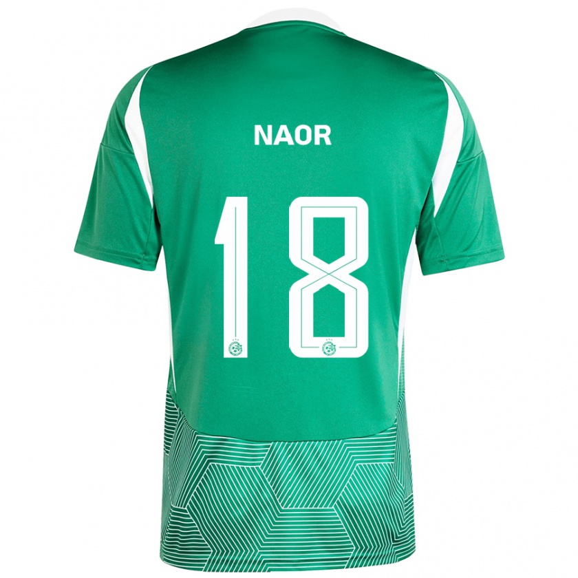 Kandiny Homme Maillot Goni Naor #18 Vert Blanc Tenues Domicile 2024/25 T-Shirt