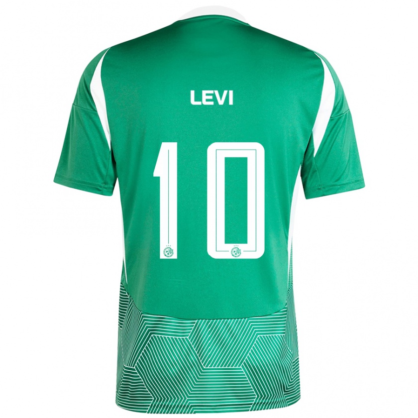 Kandiny Homme Maillot Yarin Levi #10 Vert Blanc Tenues Domicile 2024/25 T-Shirt