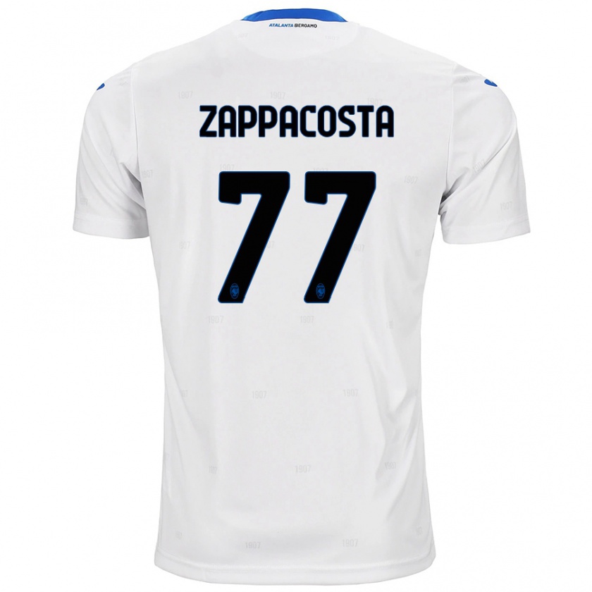 Kandiny Homme Maillot Davide Zappacosta #77 Blanc Tenues Extérieur 2024/25 T-Shirt