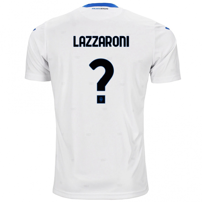 Kandiny Homme Maillot Andrea Lazzaroni #0 Blanc Tenues Extérieur 2024/25 T-Shirt