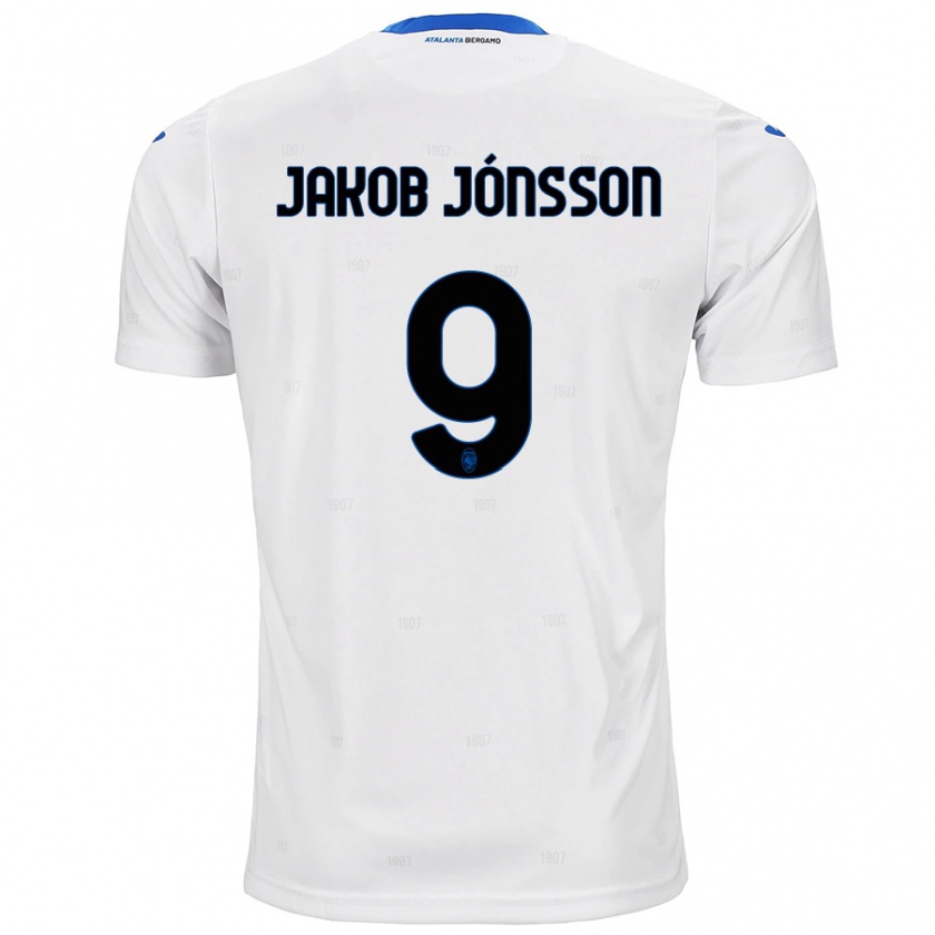 Kandiny Homme Maillot Birkir Jakob Jónsson #9 Blanc Tenues Extérieur 2024/25 T-Shirt