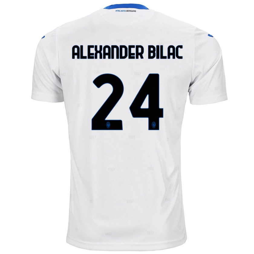 Kandiny Homme Maillot Max Alexander Bilac #24 Blanc Tenues Extérieur 2024/25 T-Shirt