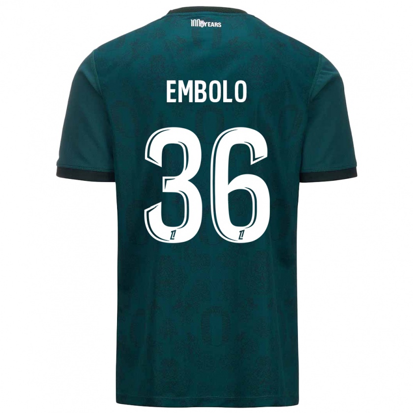 Kandiny Homme Maillot Breel Embolo #36 Vert Foncé Tenues Extérieur 2024/25 T-Shirt