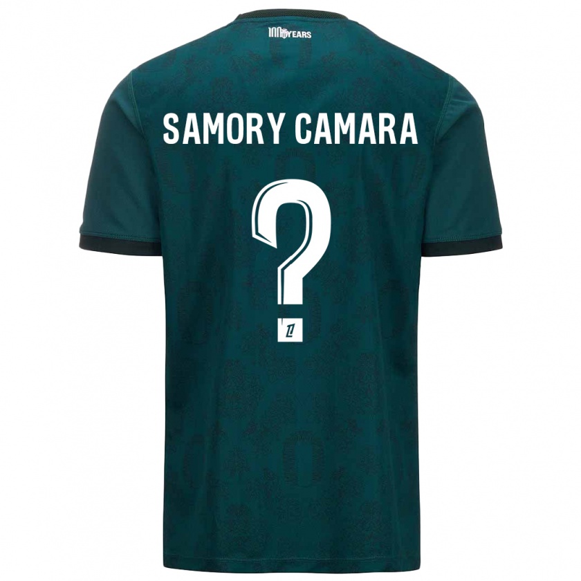 Kandiny Homme Maillot Verges Samory Camara #0 Vert Foncé Tenues Extérieur 2024/25 T-Shirt