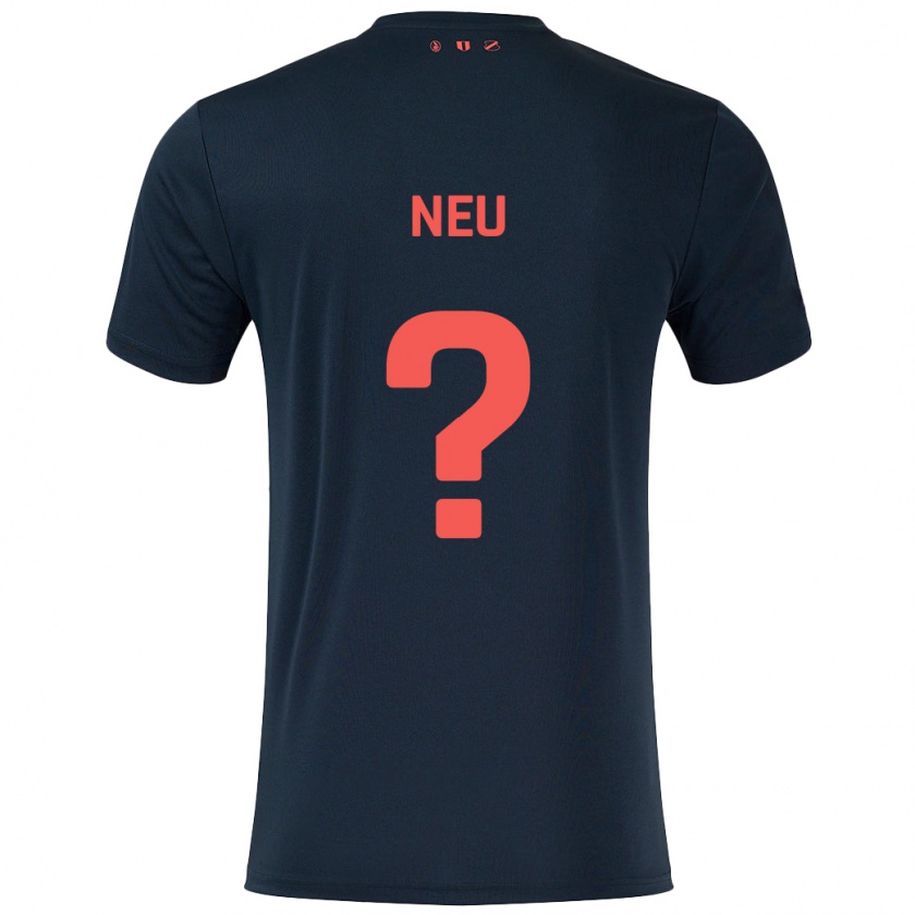 Kandiny Homme Maillot Luca Neu #0 Noir Rouge Tenues Extérieur 2024/25 T-Shirt