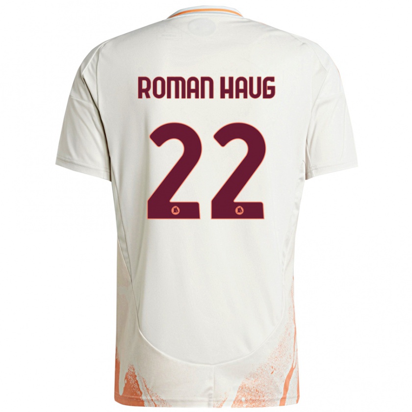 Kandiny Homme Maillot Sophie Roman Haug #22 Crème Blanc Orange Tenues Extérieur 2024/25 T-Shirt