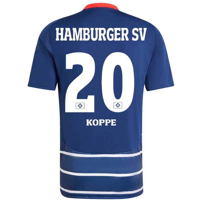 Kandiny Homme Maillot Katharina Köppe #20 Bleu Foncé Tenues Extérieur 2024/25 T-Shirt