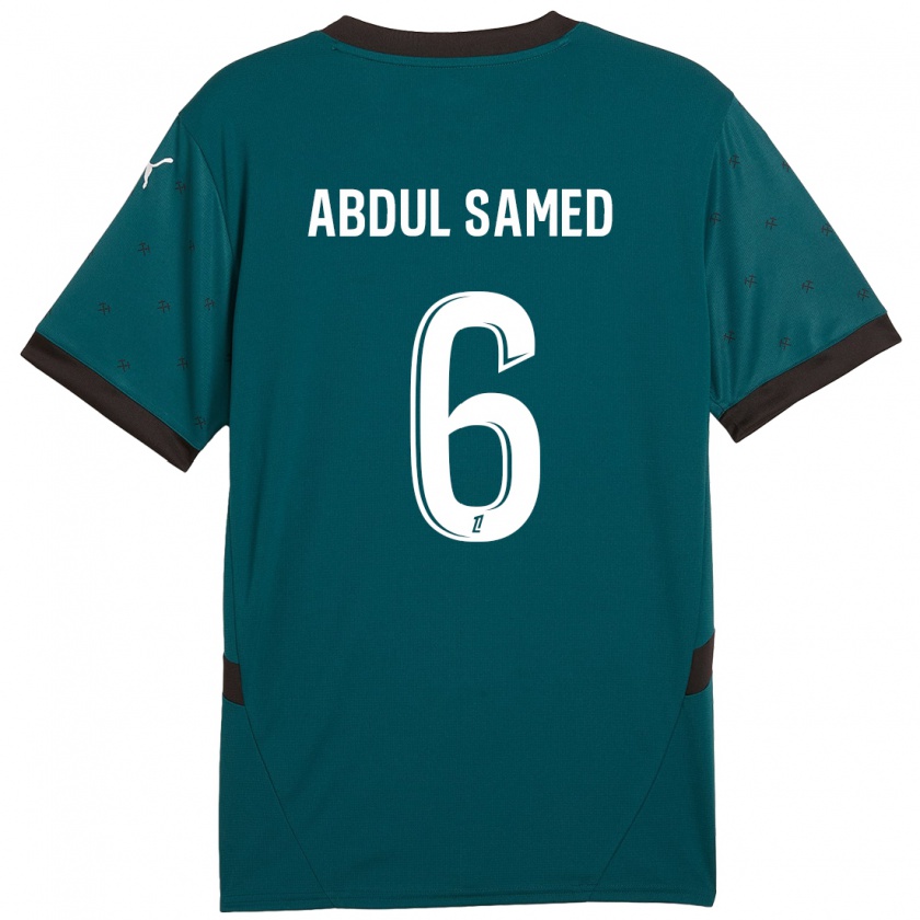 Kandiny Homme Maillot Salis Abdul Samed #6 Vert Foncé Tenues Extérieur 2024/25 T-Shirt