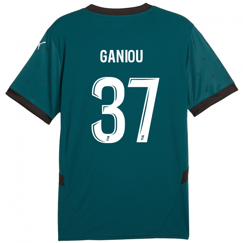 Kandiny Homme Maillot Ismaëlo Ganiou #37 Vert Foncé Tenues Extérieur 2024/25 T-Shirt