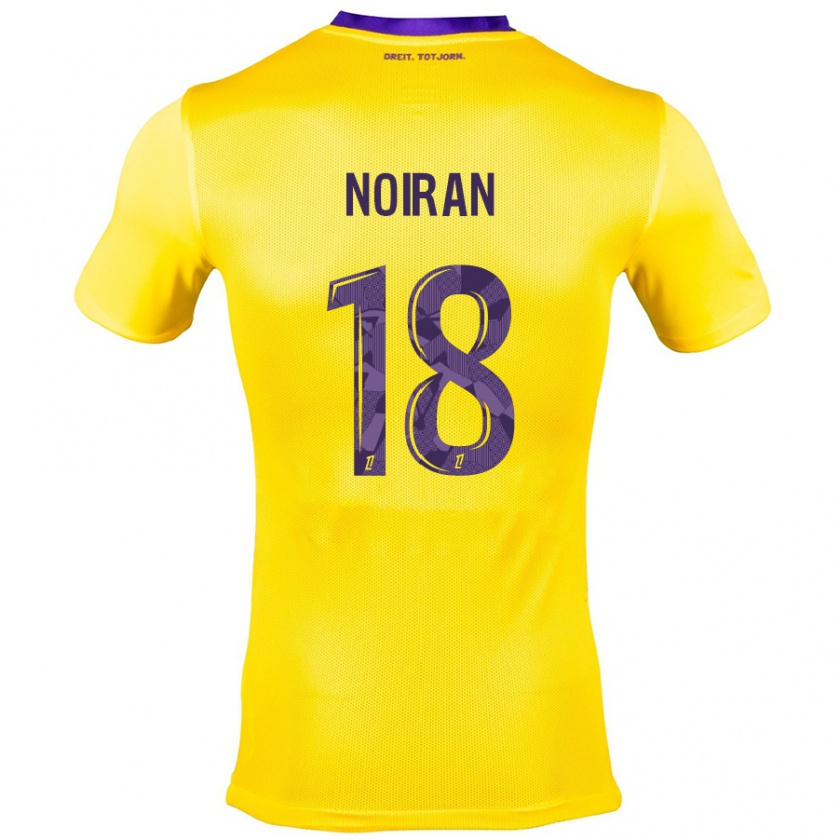 Kandiny Homme Maillot Clara Noiran #18 Jaune Violet Tenues Extérieur 2024/25 T-Shirt