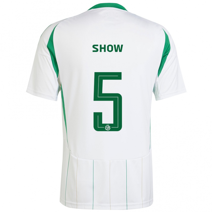 Kandiny Homme Maillot Show #5 Blanc Vert Tenues Extérieur 2024/25 T-Shirt