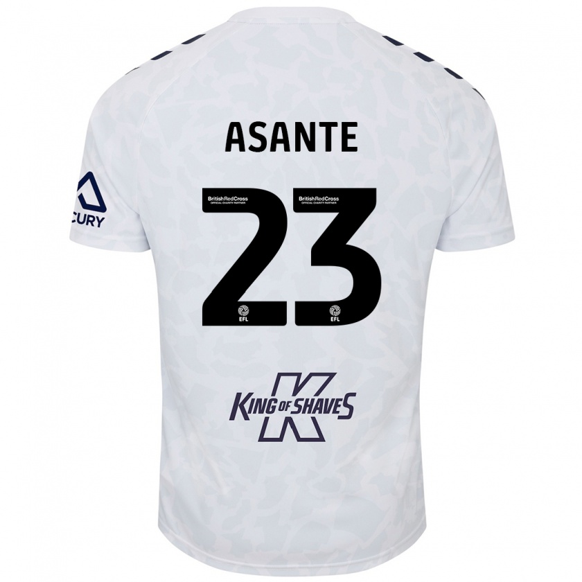 Kandiny Homme Maillot Brandon Thomas-Asante #23 Blanc Tenues Extérieur 2024/25 T-Shirt