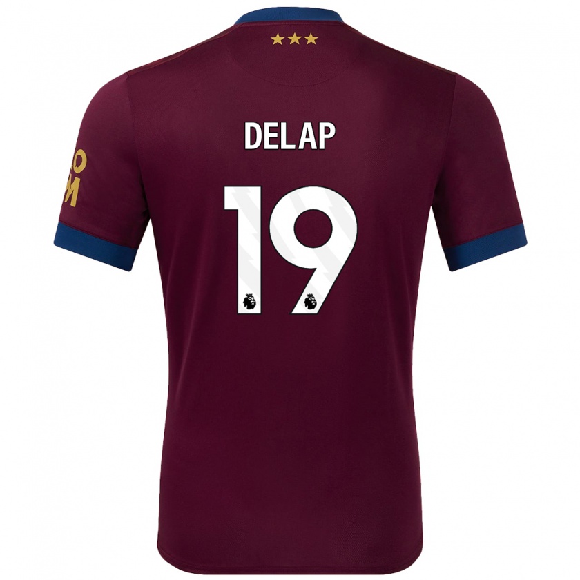 Kandiny Homme Maillot Liam Delap #19 Marron Tenues Extérieur 2024/25 T-Shirt