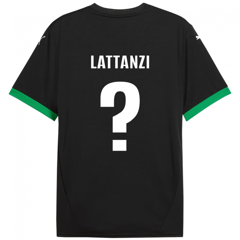 Kandiny Femme Maillot Luca Lattanzi #0 Noir Vert Foncé Tenues Domicile 2024/25 T-Shirt