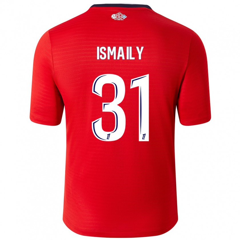 Kandiny Femme Maillot Ismaily #31 Rouge Blanc Tenues Domicile 2024/25 T-Shirt