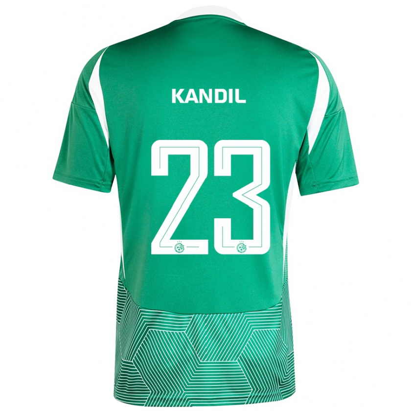 Kandiny Femme Maillot Maor Kandil #23 Vert Blanc Tenues Domicile 2024/25 T-Shirt