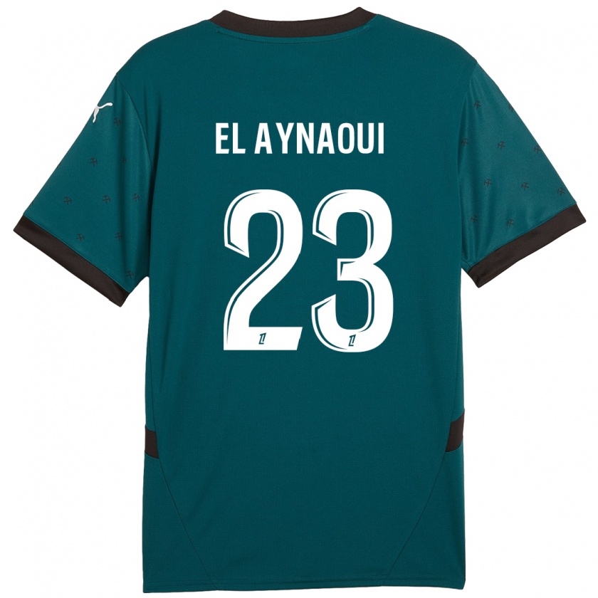 Kandiny Femme Maillot Neil El Aynaoui #23 Vert Foncé Tenues Extérieur 2024/25 T-Shirt