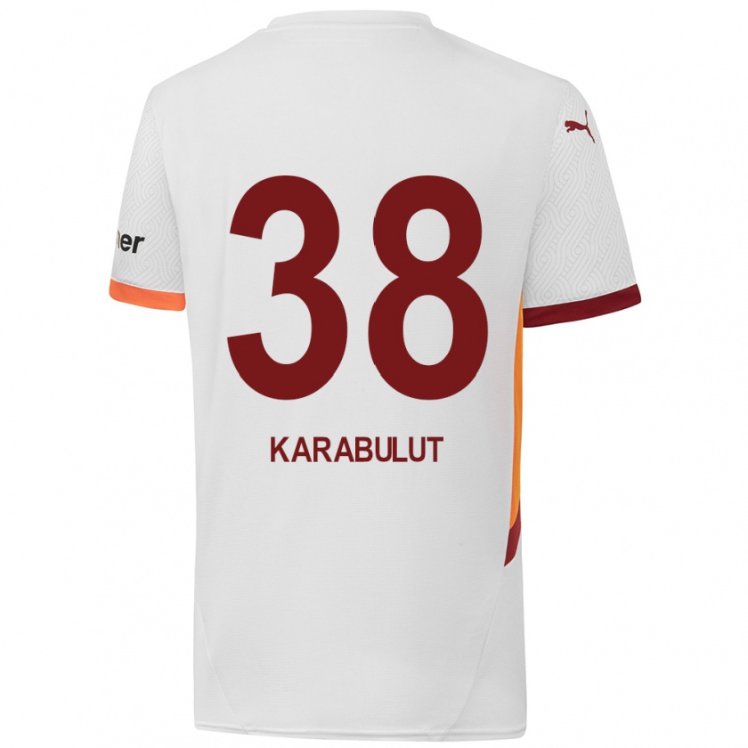 Kandiny Femme Maillot Arzu Karabulut #38 Blanc Jaune Rouge Tenues Extérieur 2024/25 T-Shirt