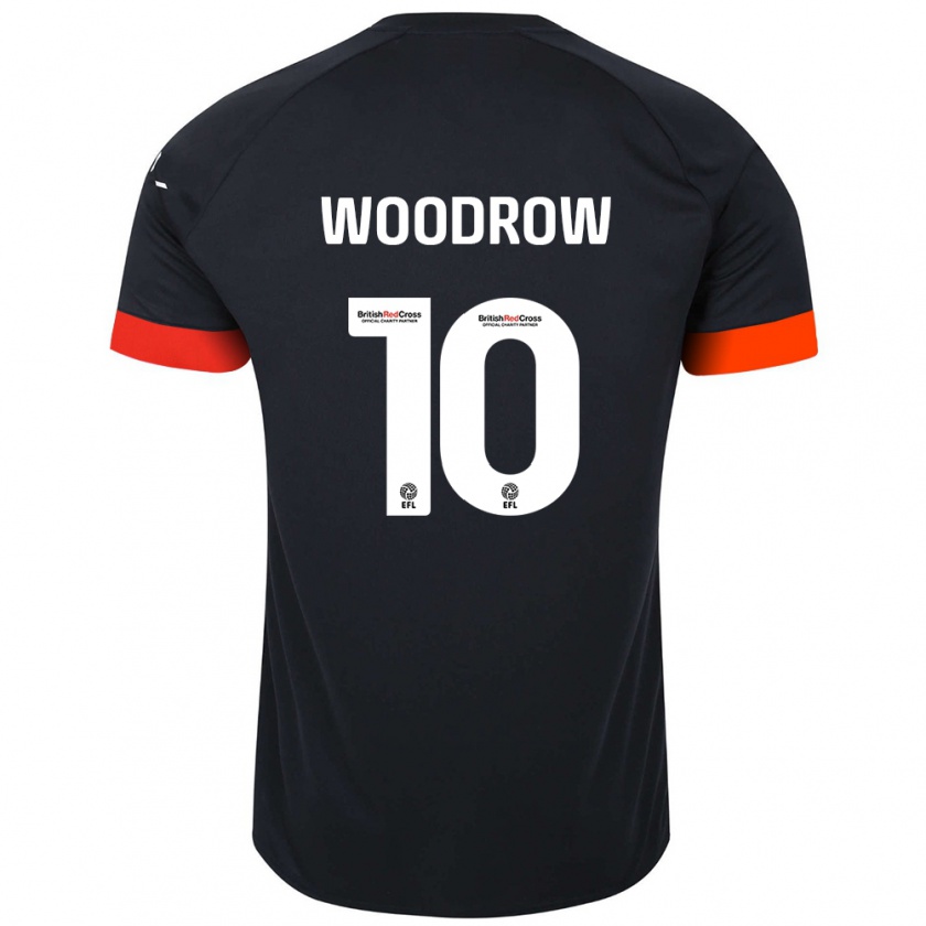 Kandiny Femme Maillot Cauley Woodrow #10 Noir Orange Tenues Extérieur 2024/25 T-Shirt