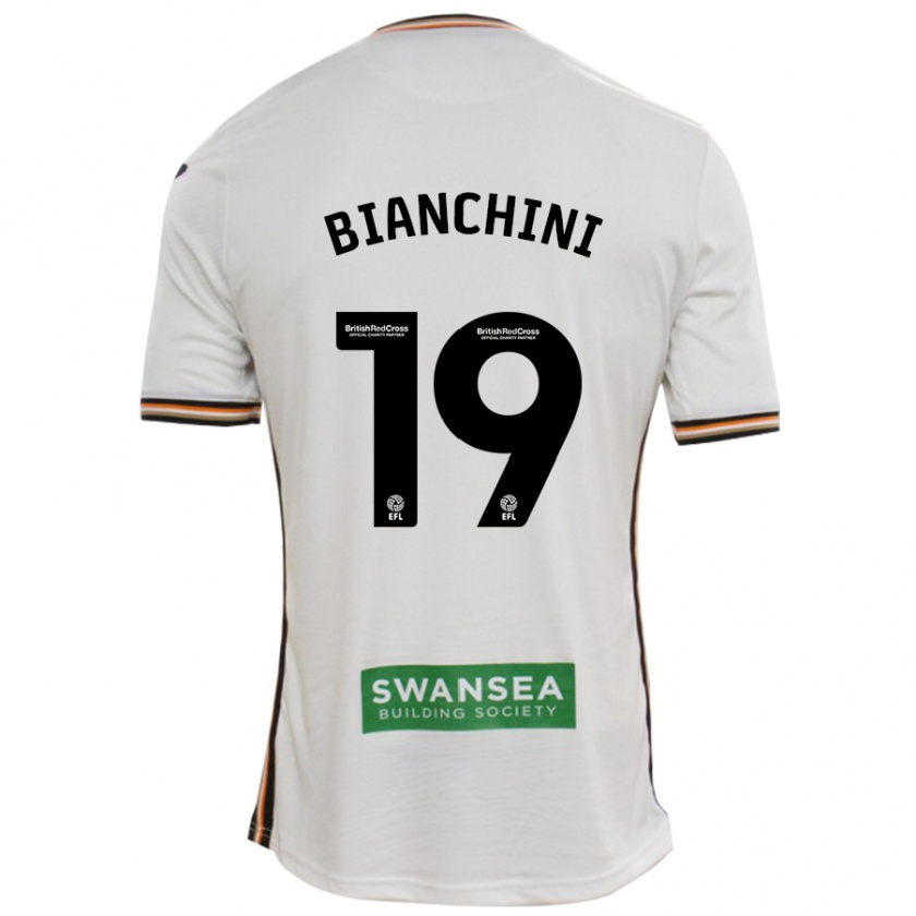 Kandiny Enfant Maillot Florian Bianchini #19 Blanc Tenues Domicile 2024/25 T-Shirt