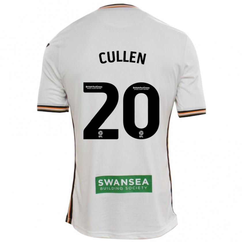 Kandiny Enfant Maillot Liam Cullen #20 Blanc Tenues Domicile 2024/25 T-Shirt