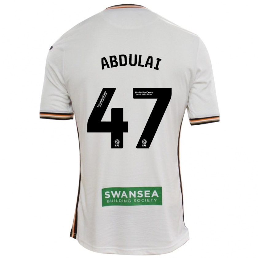 Kandiny Enfant Maillot Azeem Abdulai #47 Blanc Tenues Domicile 2024/25 T-Shirt