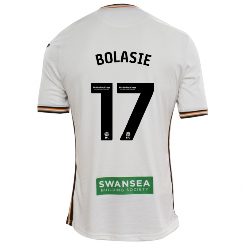 Kandiny Enfant Maillot Yannick Bolasie #17 Blanc Tenues Domicile 2024/25 T-Shirt