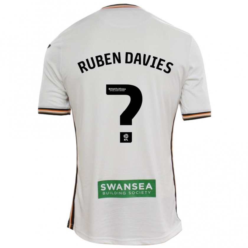 Kandiny Enfant Maillot Ruben Davies #0 Blanc Tenues Domicile 2024/25 T-Shirt