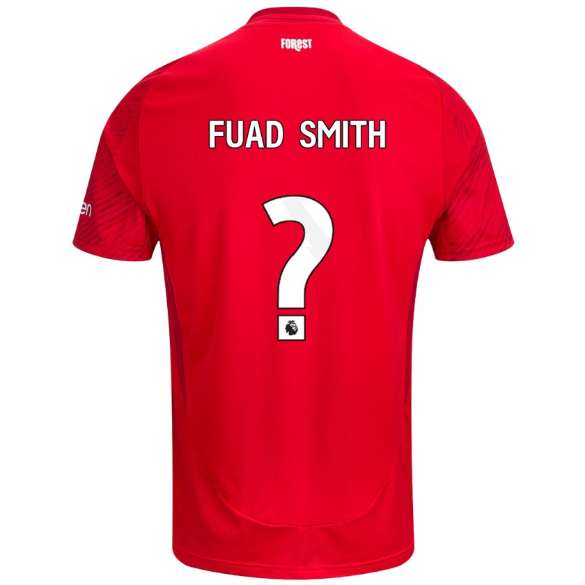 Kandiny Enfant Maillot Fuad Smith #0 Rouge Blanc Tenues Domicile 2024/25 T-Shirt