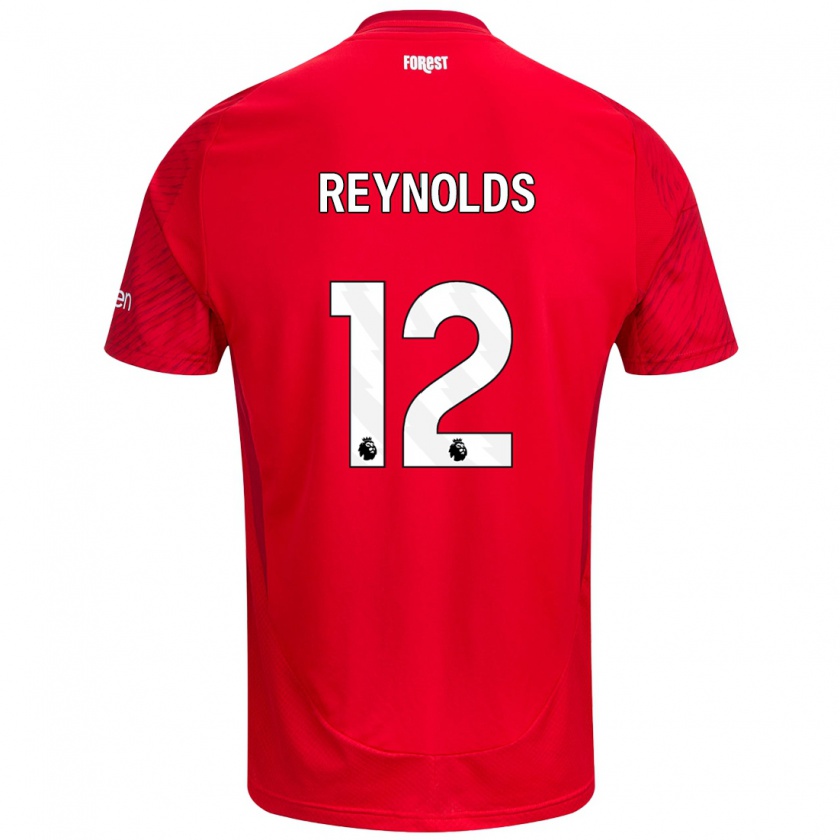 Kandiny Enfant Maillot Niamh Reynolds #12 Rouge Blanc Tenues Domicile 2024/25 T-Shirt