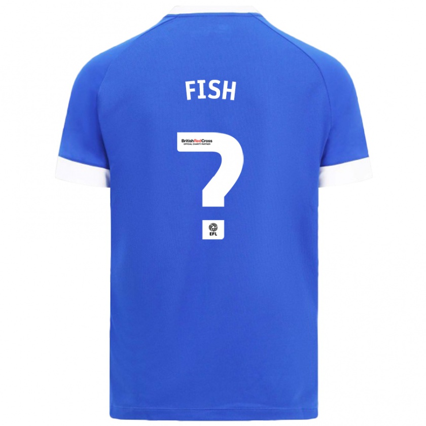 Kandiny Enfant Maillot Will Fish #0 Bleu Ciel Tenues Domicile 2024/25 T-Shirt