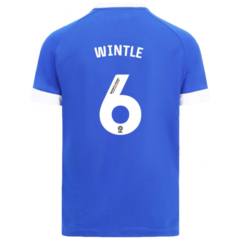 Kandiny Enfant Maillot Ryan Wintle #6 Bleu Ciel Tenues Domicile 2024/25 T-Shirt