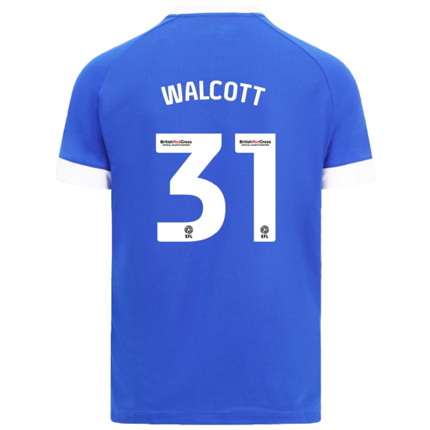 Kandiny Enfant Maillot Malachi Fagan-Walcott #31 Bleu Ciel Tenues Domicile 2024/25 T-Shirt